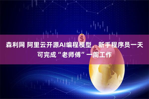 森利网 阿里云开源AI编程模型，新手程序员一天可完成“老师傅”一周工作